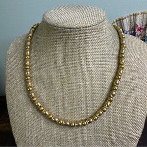 MMA WAG Gold Plated Necklace Beaded 1992 Vintage 18 Inch